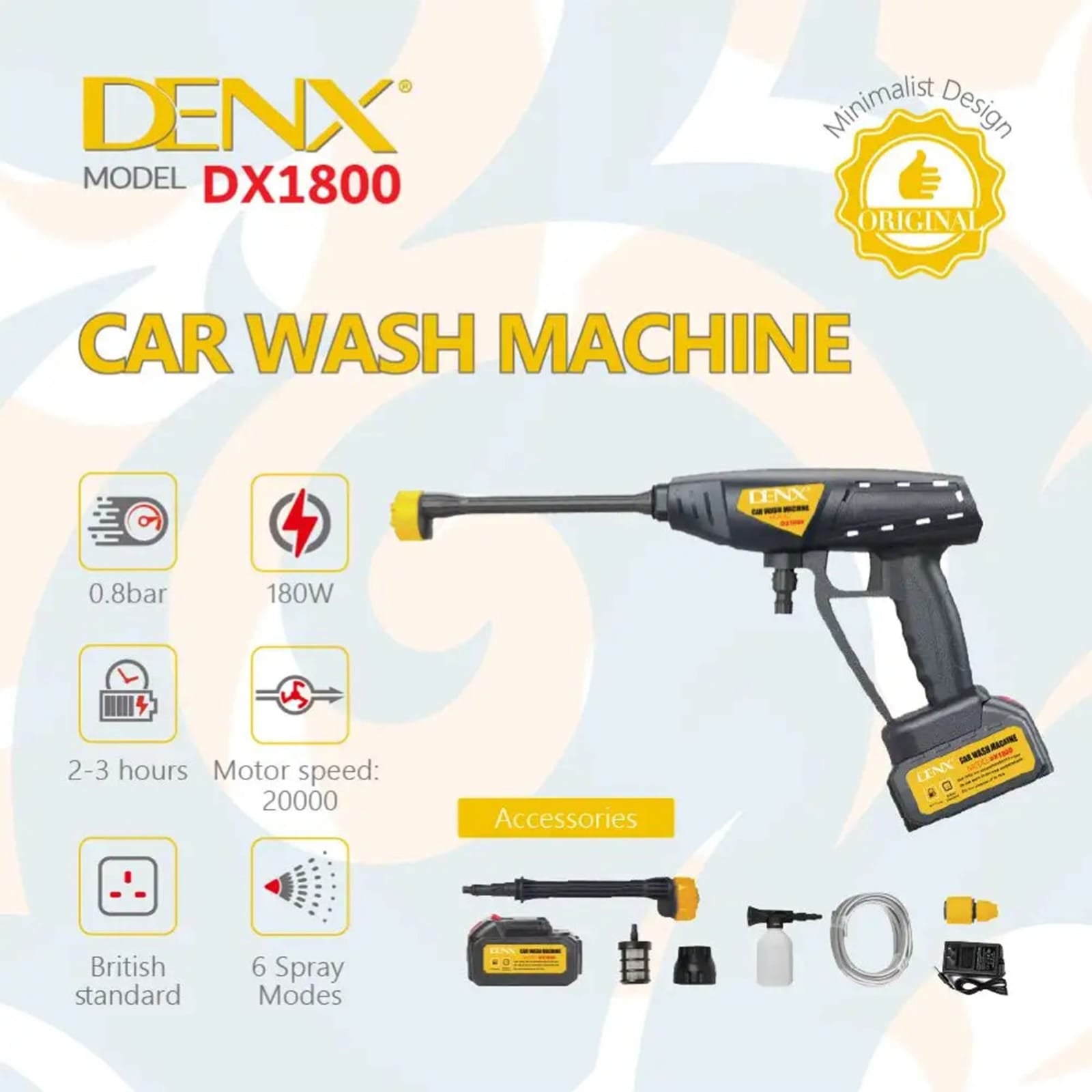 denx dx 1800  ماكينة غسيل السيارات